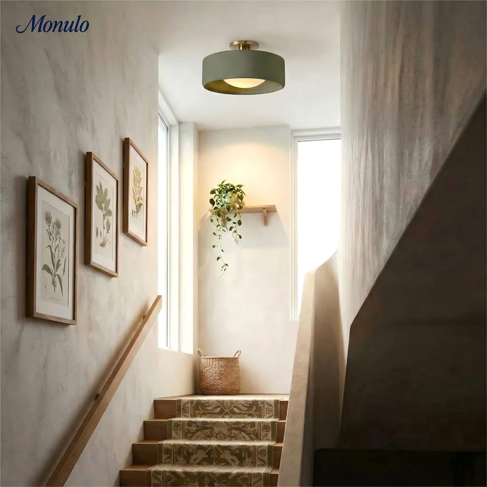 Porseleinen Plafondlamp met Strakke Montage – Moderne Lage Profiellamp Keramiek Opbouwverlichting | Sansoti