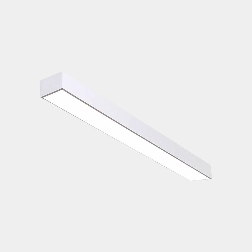 Lineare LED-Deckenleuchte aus Aluminium, dimmbar, mit Fernbedienung, 3 Lichtfarben, modernes Design für Büro und Esszimmer | Sansoti