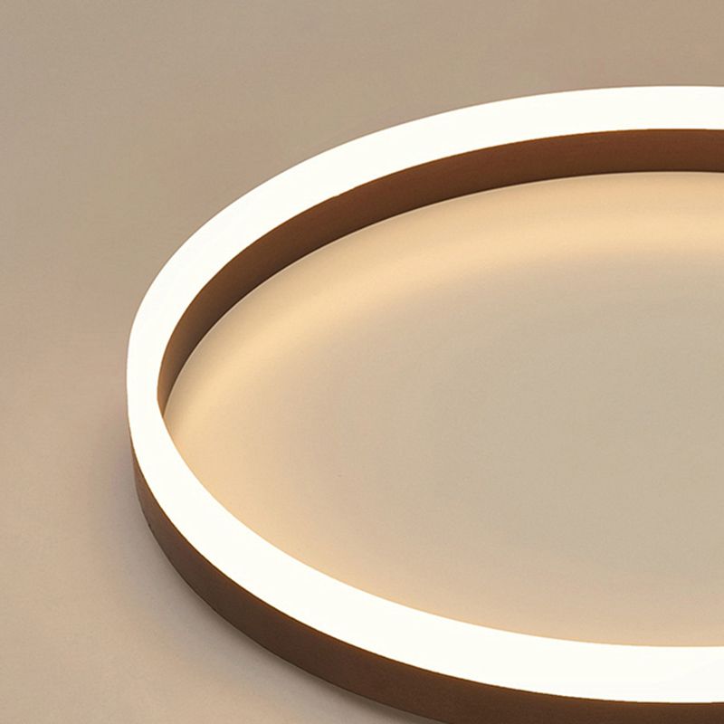 Moderne ringförmige LED-Deckenleuchte aus schwarzem Metall, Design, Wohnzimmer, Schlafzimmer, dimmbare Lichttemperatur | Sansoti