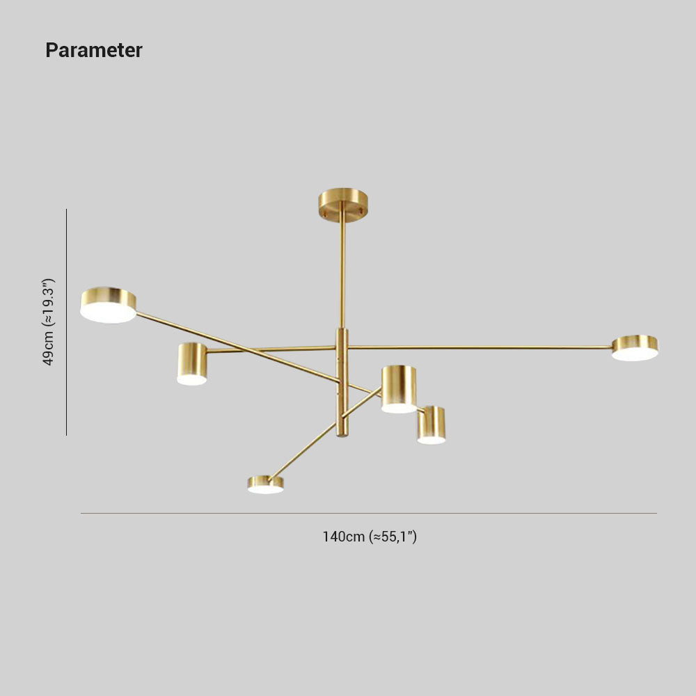 Industriële Hanglamp Takstructuur Metaal LED Verlichting Woonkamer Slaapkamer Eetkamer Modern Zwart Goud | Sansoti