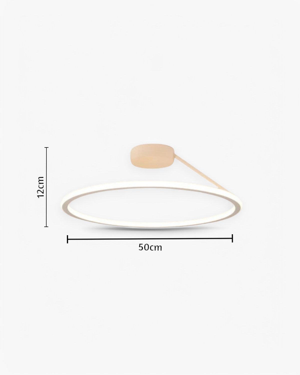 Moderne Plafondlamp Ring Minimalistisch Design Zwart Wit Goud S M L Dimbaar LED Sfeerverlichting Woonkamer Slaapkamer Eetkamer Scandinavische Stijl | Sansoti