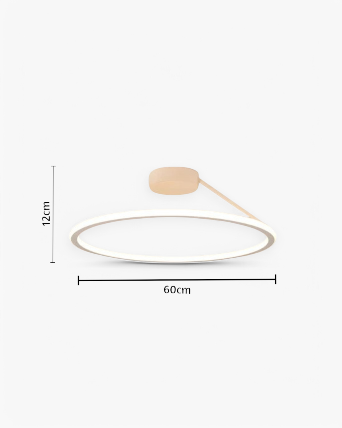 Moderne Plafondlamp Ring Minimalistisch Design Zwart Wit Goud S M L Dimbaar LED Sfeerverlichting Woonkamer Slaapkamer Eetkamer Scandinavische Stijl | Sansoti