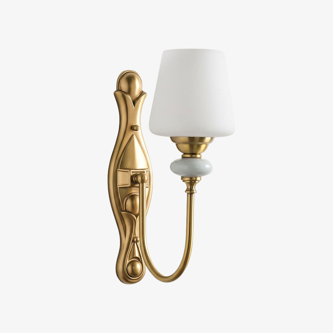 Keramische wandlamp met stoffen kap - 1 of 2 lichtpunten - E27 - diverse kleuren & stijlen | Sansoti