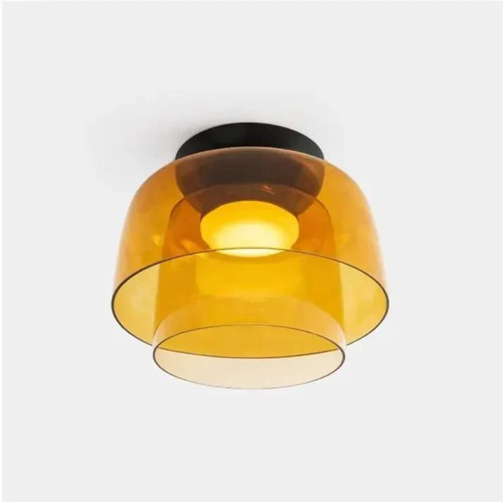 Moderne dreifarbige LED-Glas-Deckenleuchte im skandinavischen Design für Esszimmer und Wohnzimmer, Schlafzimmerbeleuchtung | Sansoti