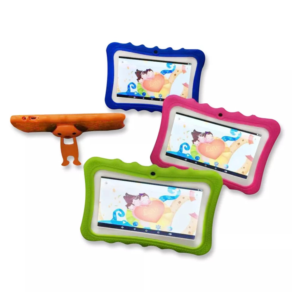 Kindertablet 7-inch met Schokbestendige Beschermhoes Educatief Speelgoed voor Kinderen | Sansoti