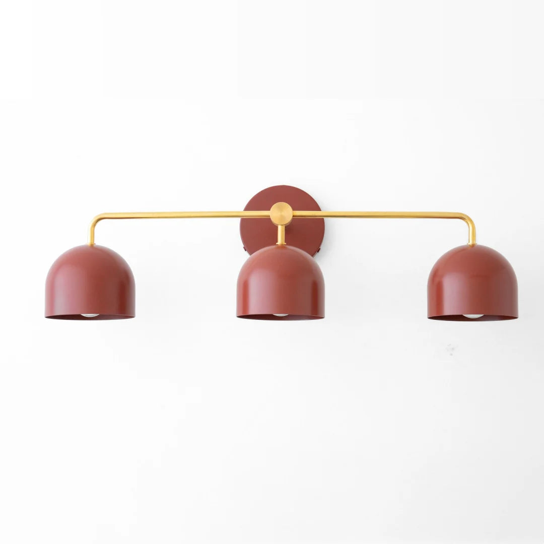 Koepelkapjes Wandlamp Modern Scandinavisch Metaal Zwart Messing 2-3 Lichtpunten Badkamer Hal Slaapkamer Sfeerverlichting | Sansoti