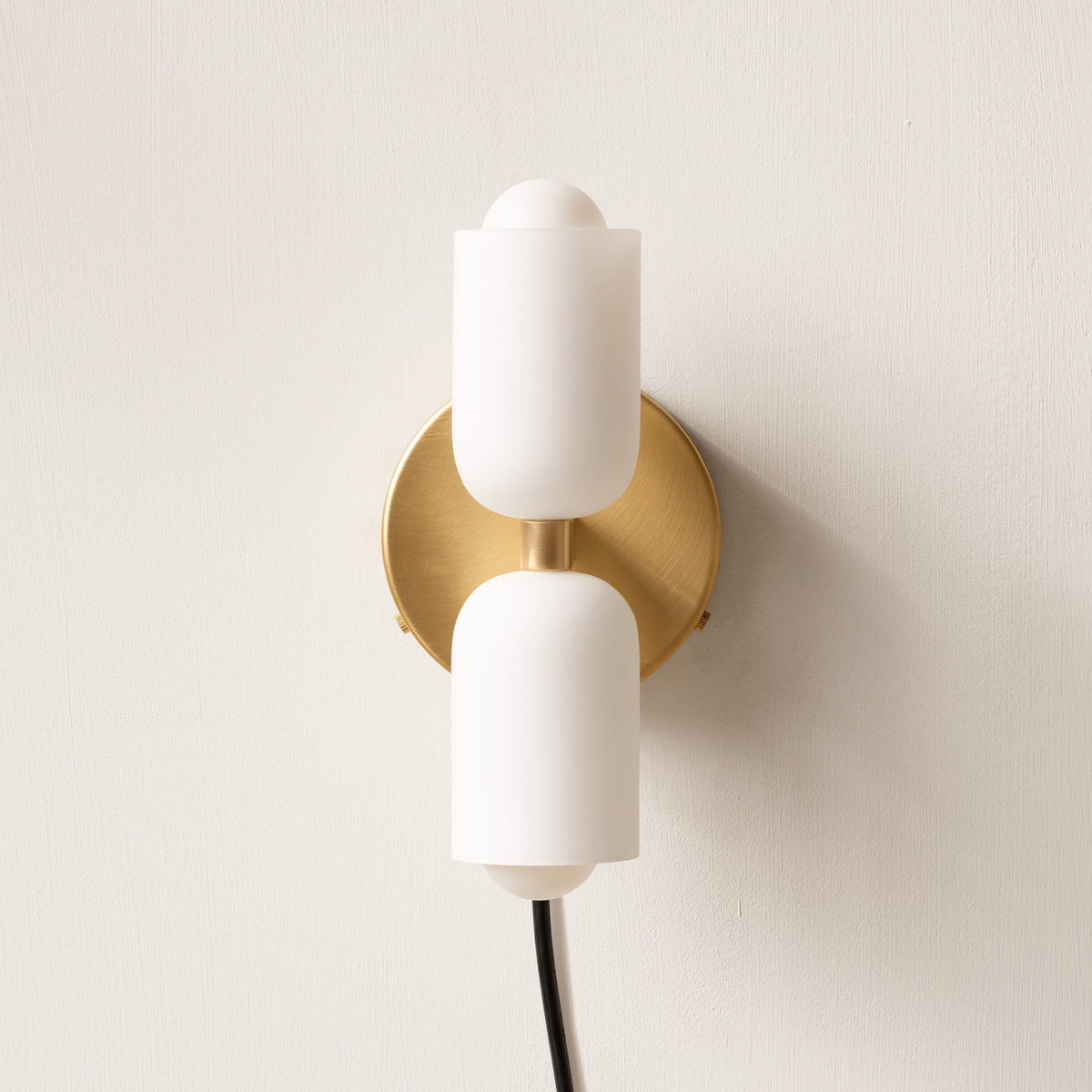 Wall lamp with Double Acrylic Shades – Stylish Up & Down Lighting for Hallway Bedroom Living Room Corridor | Sansoti