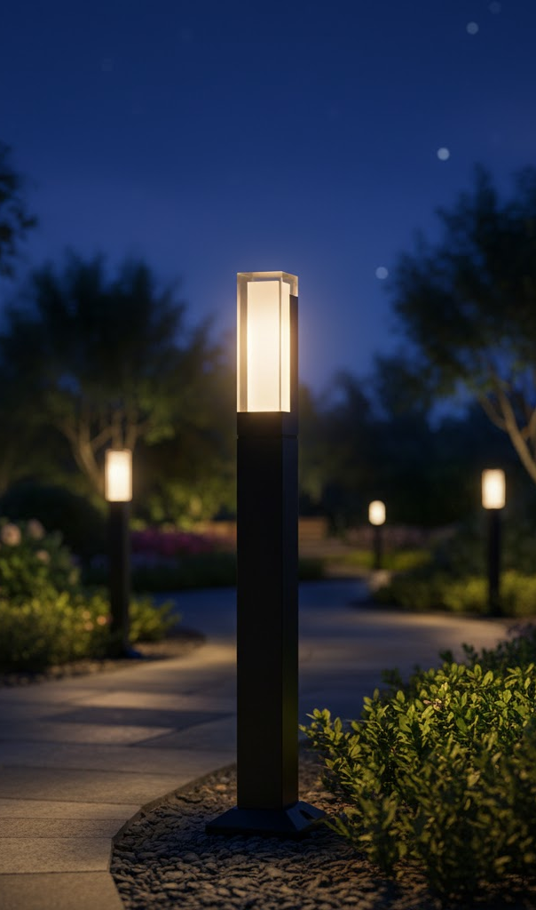 Staande tuinlamp LED aluminium waterdicht moderne buitenverlichting voor pad terras oprit tuin 30-100cm | Sansoti