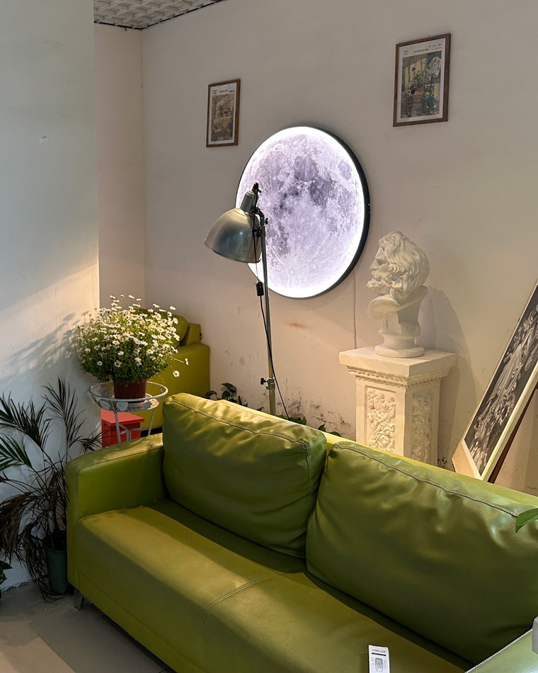 Wandleuchte Mond Wandbild LED Dimmbar Fernbedienung Wohnzimmer Schlafzimmer | Restfield