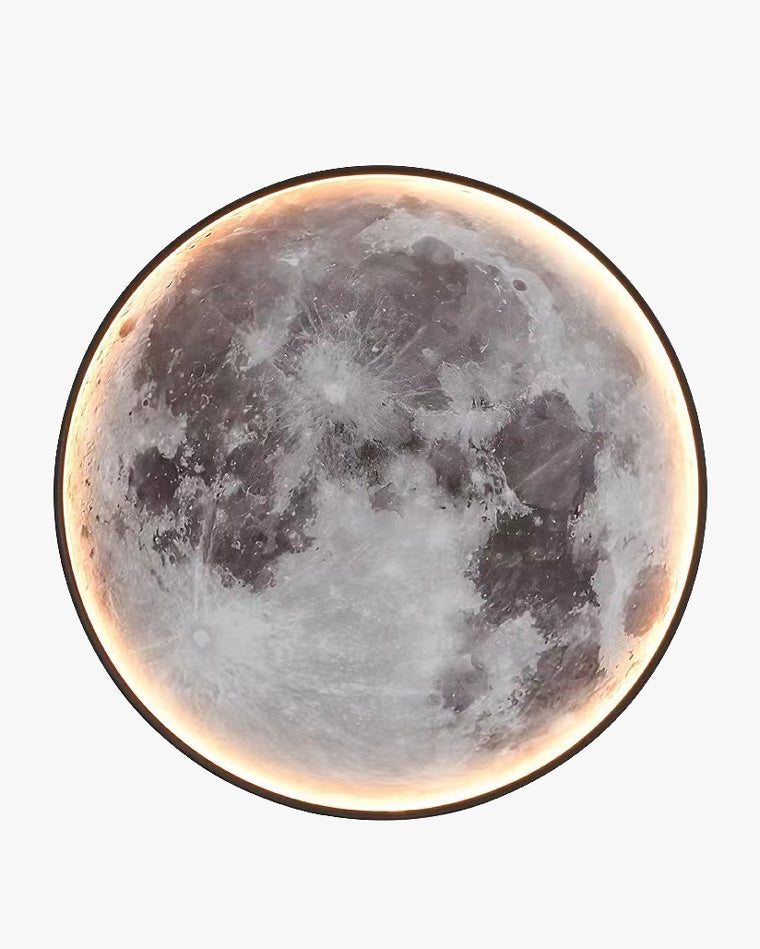 Wandleuchte Mond Wandbild LED Dimmbar Fernbedienung Wohnzimmer Schlafzimmer | Restfield