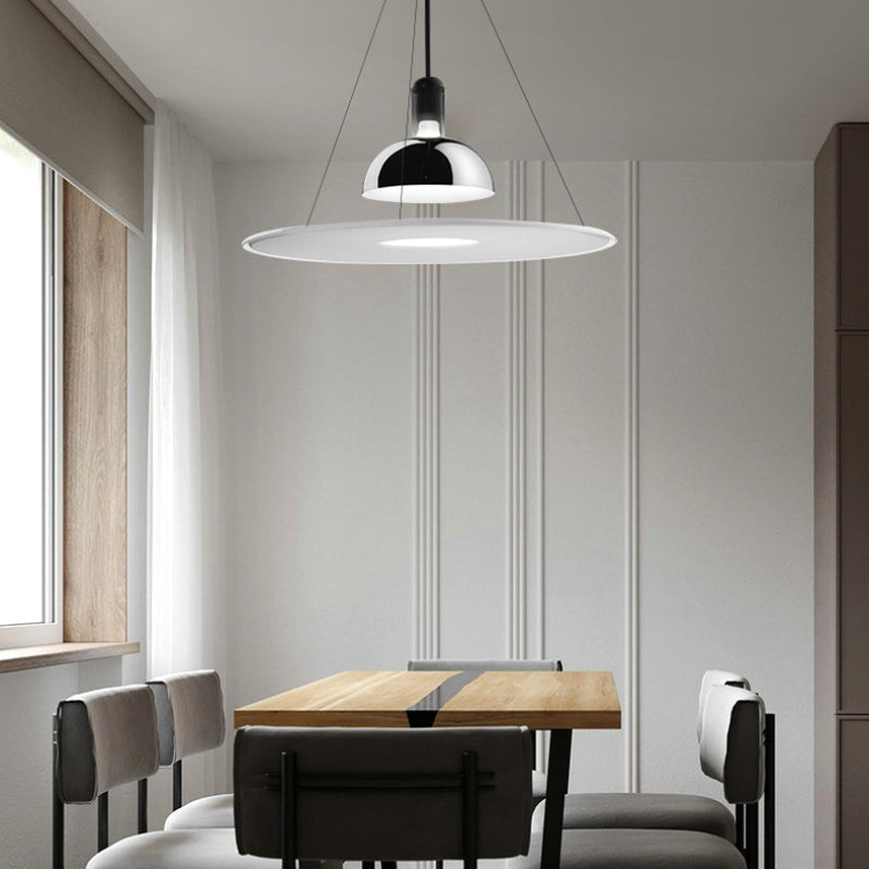 Minimalistische LED-Hängeleuchte aus Metall und Glas, E27, Esszimmer, Wohnzimmer, Schlafzimmer, skandinavische Pendelleuchte | Sansoti