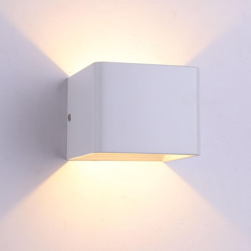 Vierkante LED Wandlamp Aluminium 5-15W Warm Koel Wit Minimalistisch Modern Design Woonkamer Slaapkamer | Sansoti