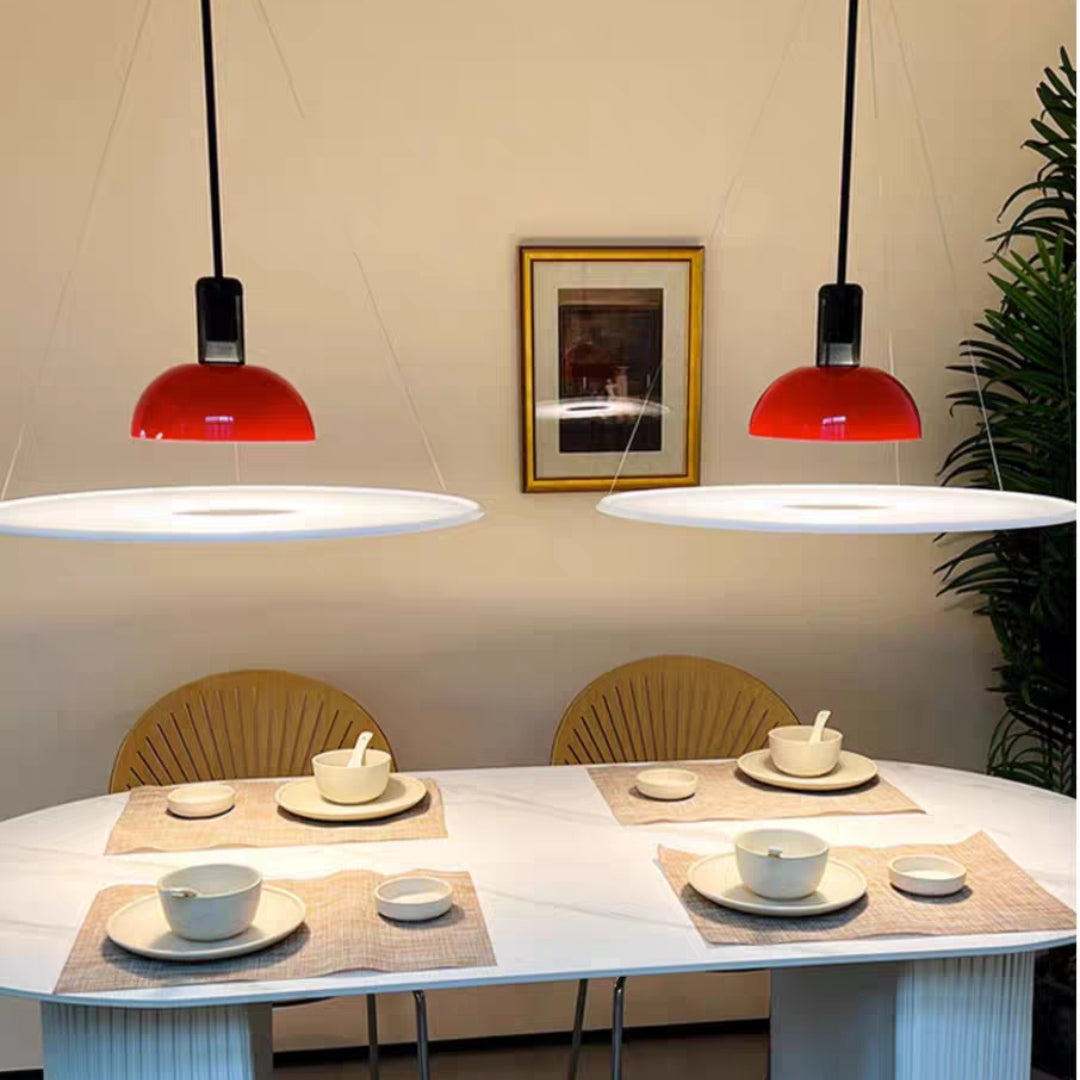 Minimalistische LED-Hängeleuchte aus Metall und Glas, E27, Esszimmer, Wohnzimmer, Schlafzimmer, skandinavische Pendelleuchte | Sansoti