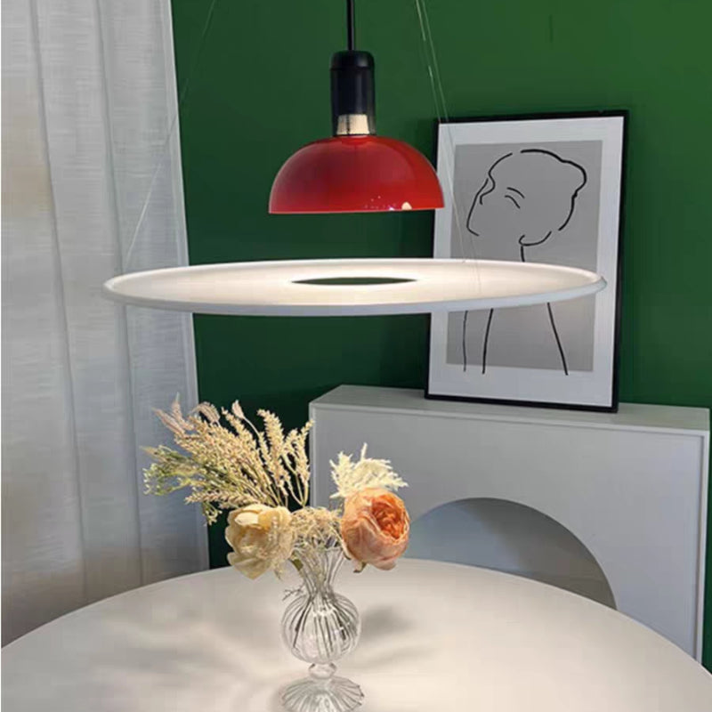Minimalistische LED-Hängeleuchte aus Metall und Glas, E27, Esszimmer, Wohnzimmer, Schlafzimmer, skandinavische Pendelleuchte | Sansoti