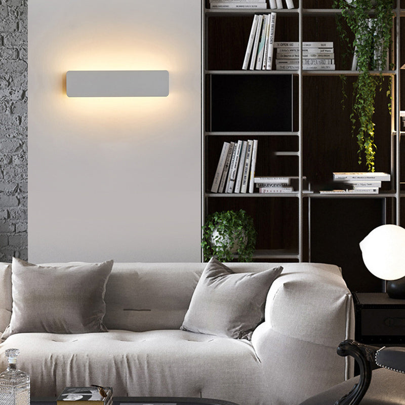 Adjustable LED Wall Light Metal White Indoor Modern Design for Living Room Dining Room Hallway Lighting Fixture | Sansoti