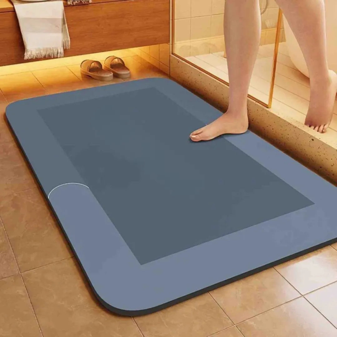 Tapis de bain à séchage rapide antidérapant en terre de diatomée 40-120 cm, salle de bains, douche et toilettes, confortable, sûr et absorbant | Sansoti