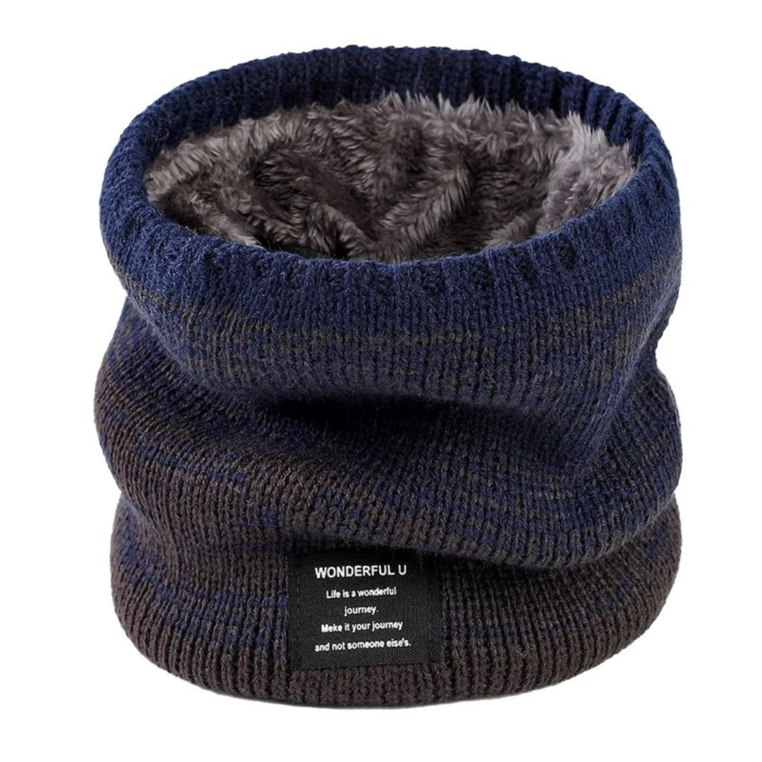 Gestrickte Halswärmer mit weichem Fleecefutter für Herren und Damen Herbst Winter Frühling Outdoor-Winterschal | Sansoti