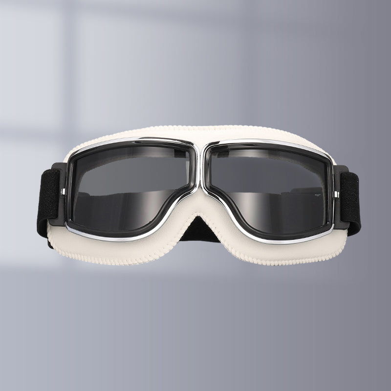 Retro Motorgoggles met Beschermglazen en Verstelbare Band | Sansoti