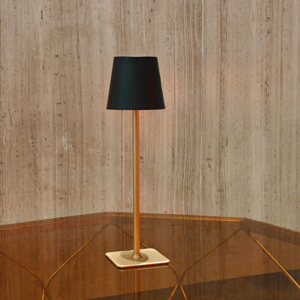 Wireless Table Lamp Dimmable Rechargeable 38cm Metal LED Touch Indoor Outdoor IP54 Waterproof Ambient Lighting | Sansoti
