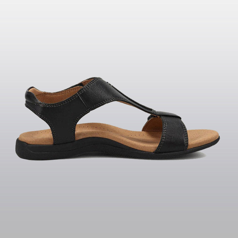 Orthopedische Dames Sandalen met Voetgewelfsteun T-band Verstelbaar Ademend Microvezel Zomer Comfortabel | Sansoti