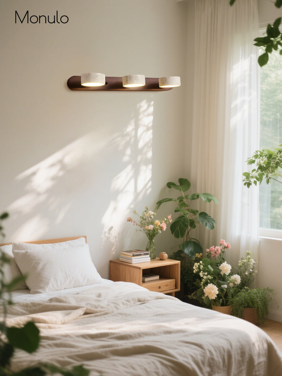 Wandlamp met meerdere lichtpunten natuursteen modern badkamerverlichting warmwit koelwit 2-3-4 lichts stenen armatuur | Sansoti