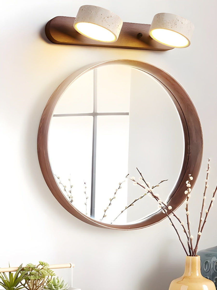 Wandlamp met meerdere lichtpunten natuursteen modern badkamerverlichting warmwit koelwit 2-3-4 lichts stenen armatuur | Sansoti