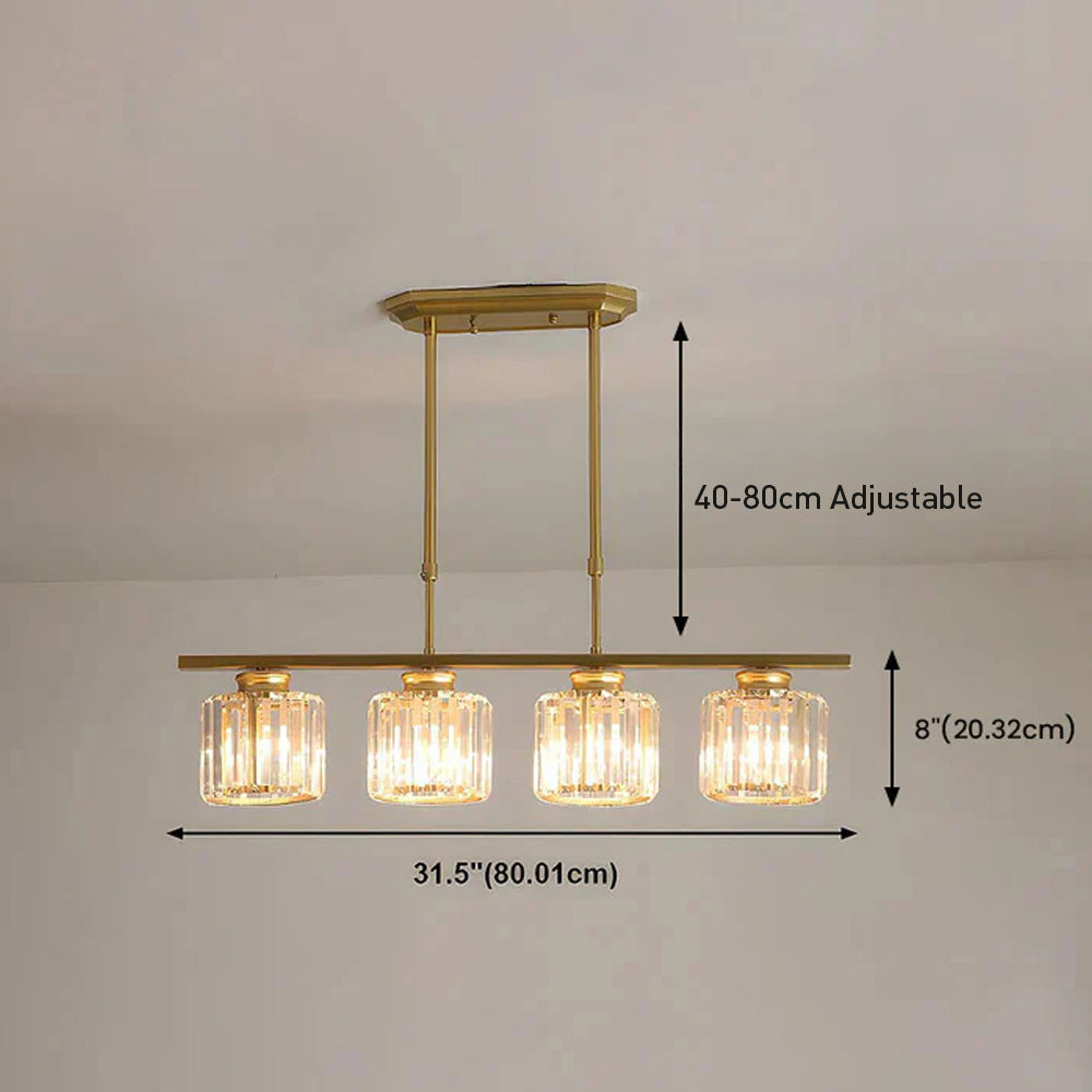Hanglamp Eettafel Glas Zwart Goud 3 Of 4 Lichts E27 Modern | Sansoti