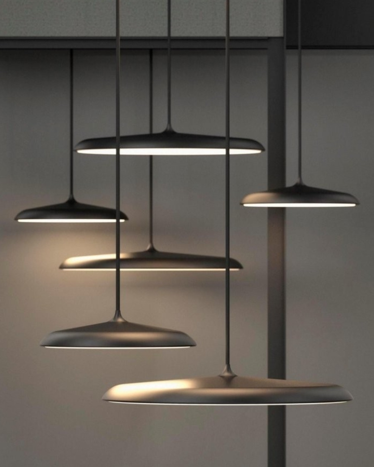 Ronde Hanglamp met Zachte Lichtverspreiding Zwart Grijs Groen Roze Wit Oranje ø25cm ø40cm Modern Scandinavisch Design voor Eetkamer Woonkamer Werkplek | Sansoti