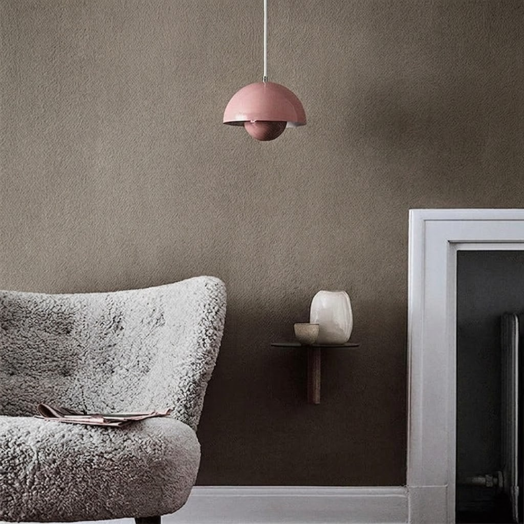Suspension avec jardinière, design scandinave, métal E27, lumière blanc chaud, câble réglable, pour salon ou cuisine | Sansoti