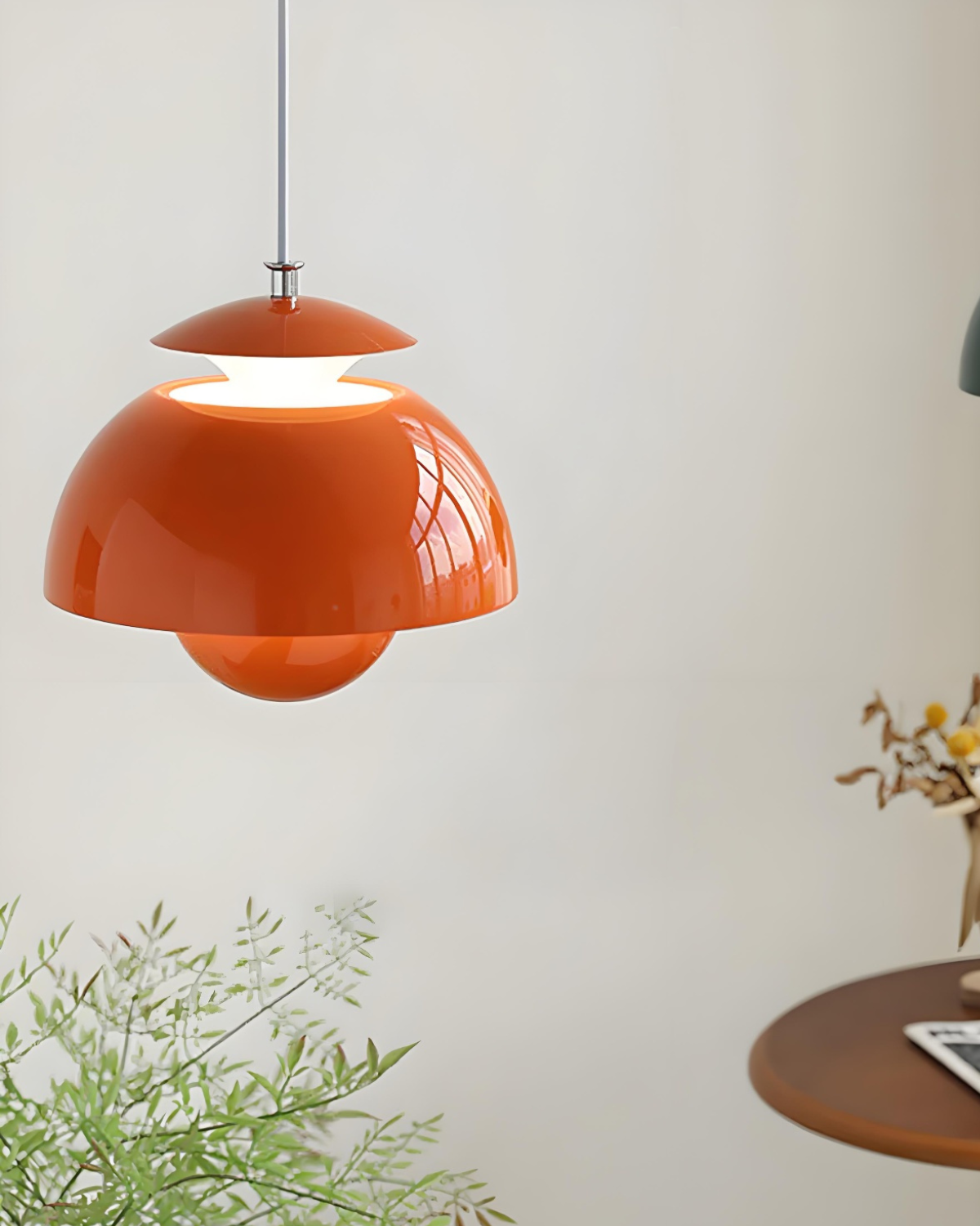 Minimalistische Hanglamp Wit Rond Design Scandinavisch Interieur Eetkamer Slaapkamer Woonkamer Sfeerverlichting | Sansoti