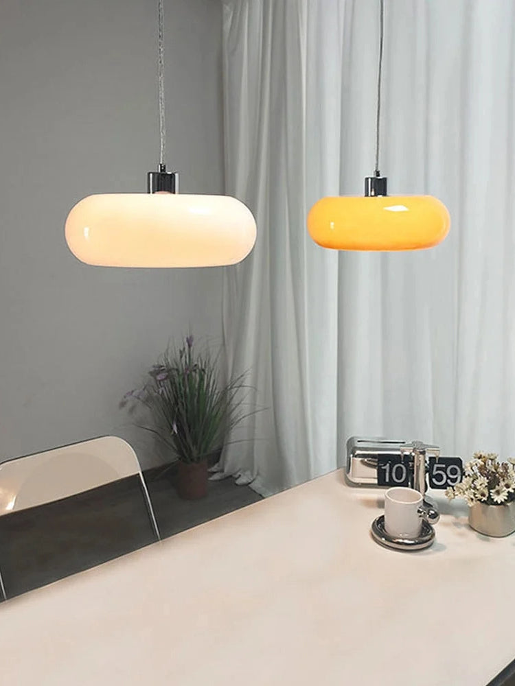 Bauhaus Glazen Hanglamp Metaal 11cm Nordic Design Eetkamer Keuken | Sansoti