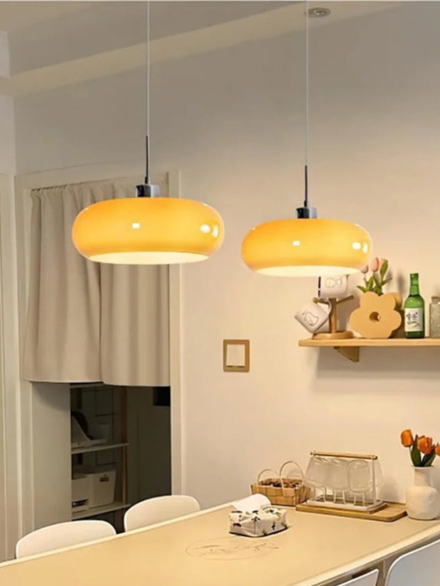Bauhaus Glazen Hanglamp Metaal 11cm Nordic Design Eetkamer Keuken | Sansoti
