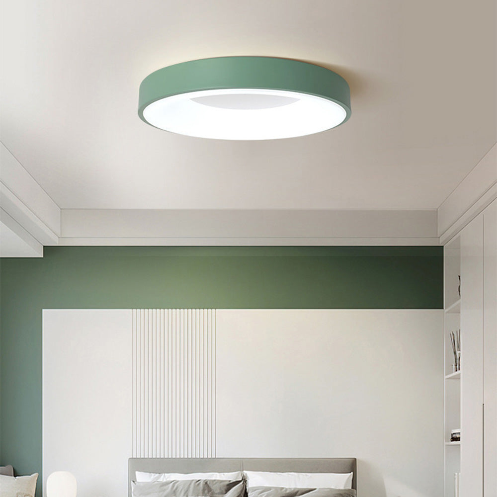LED Deckenleuchte Rund Acryl Eisen Niedrige Räume Flur Schlafzimmer Wohnzimmer Moderne Aufbauleuchte Minimalistische Deckenbeleuchtung | Restfield
