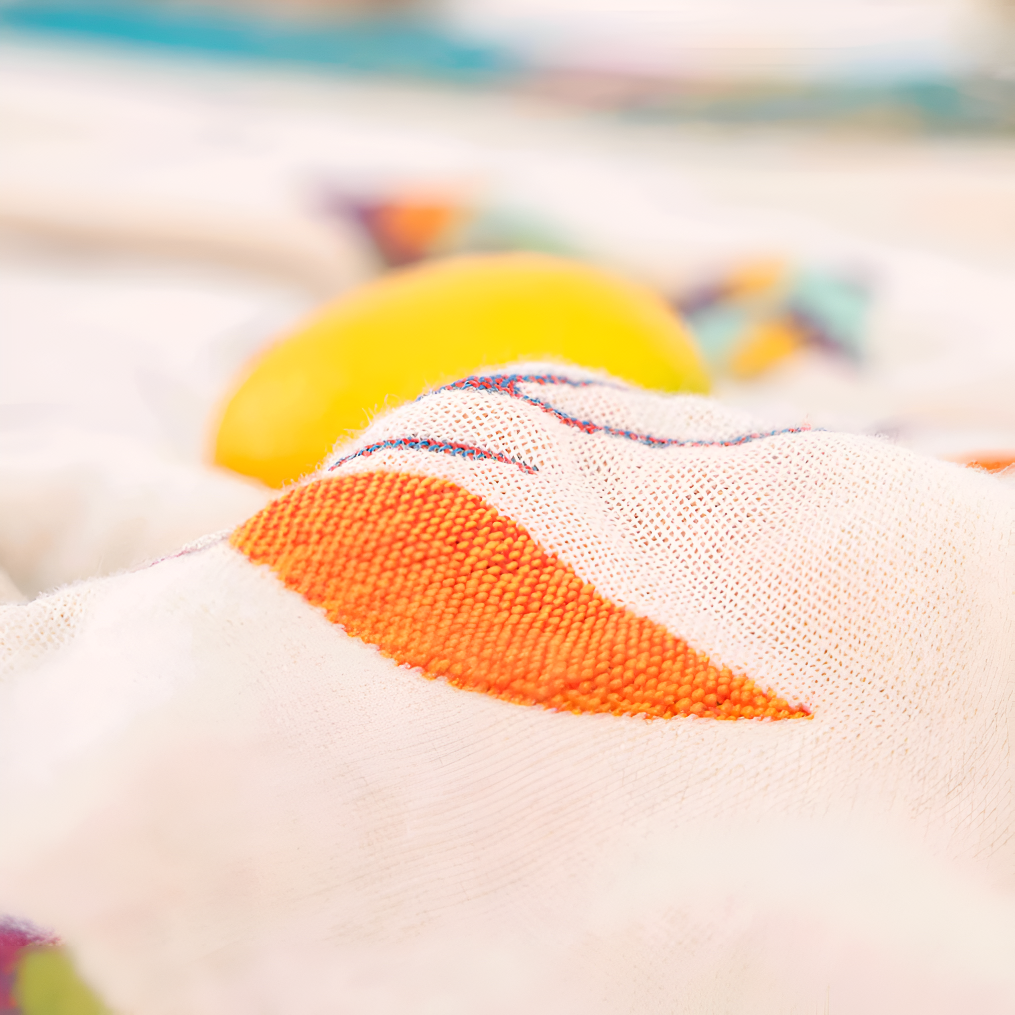 Katoenen Plaid met Vogelmotief en Kwastjes – Vintage Boho Stijl Deken voor Bank, Bed of Picknick | Sansoti