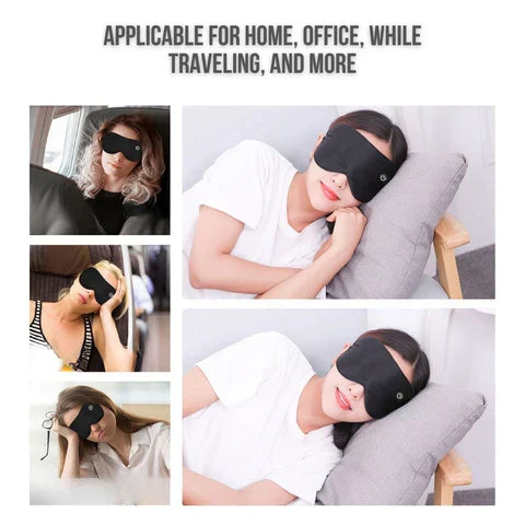 Heated Eye Mask Wireless with 3 Heat Settings USB Rechargeable for Relaxation at Home or on the Go | Sansoti