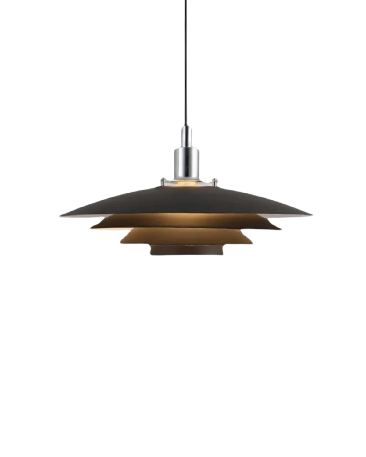 Gelaagde Metalen Hanglamp Zwart Wit Scandinavisch Design Eetkamer Woonkamer Modern Elegant Diffuus Licht Warm Sfeerlicht | Sansoti