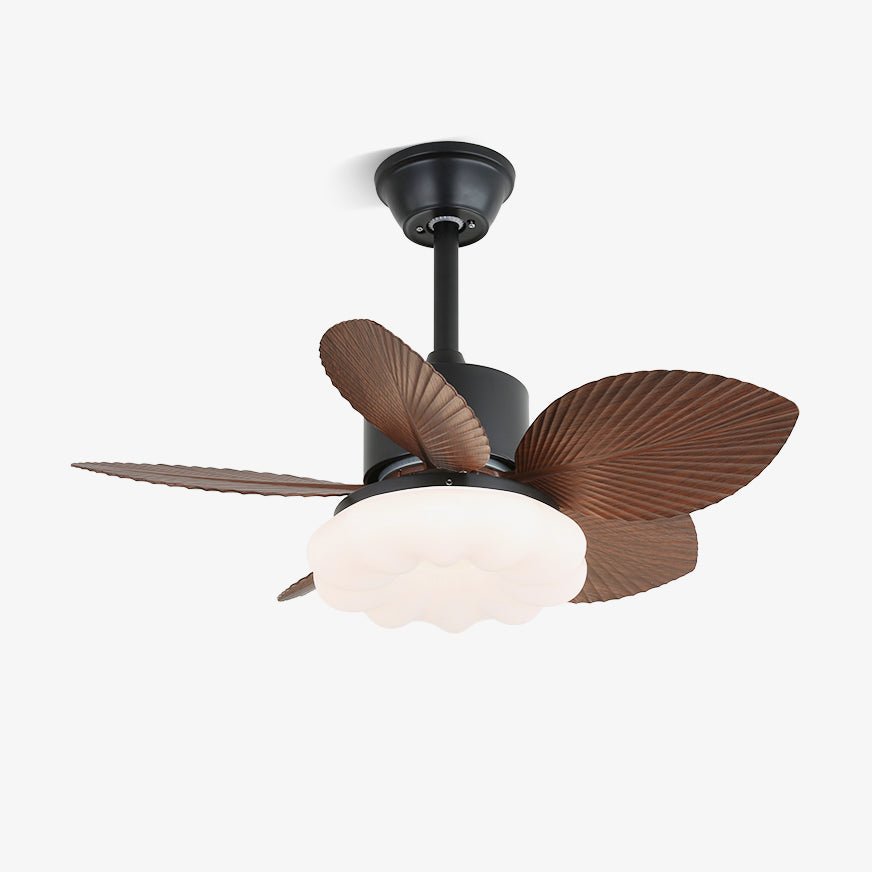 Ceiling Fan with Lighting — Tropical Wooden Design — Ø75cm — 6-Speed Control | Sansoti
