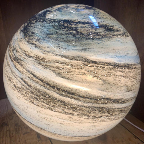 Maanlamp Glas 12 15 cm LED 16 Kleuren USB Tafellamp Slaapkamer Woonkamer Sfeerverlichting Nachtlamp | Sansoti