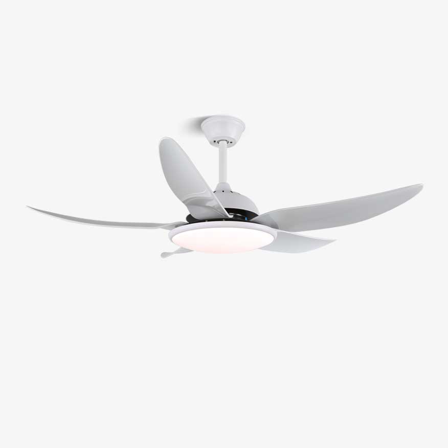 Plafondventilator Aquila Moderne Uitvoering met LED-verlichting en Afstandsbediening 6 Snelheden Ø122 cm voor Woonkamer Slaapkamer | Sansoti