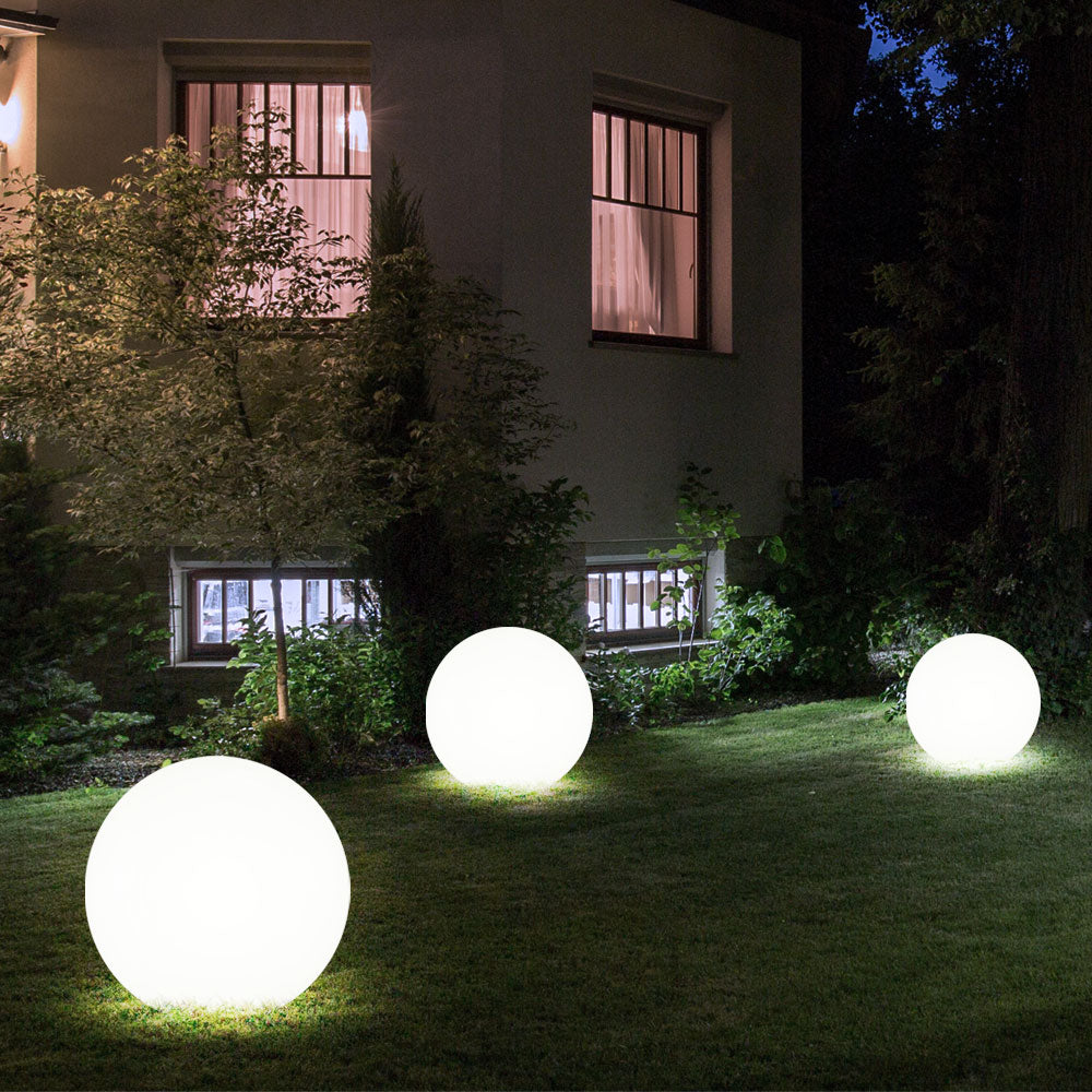 Weerbestendige Tuinbol LED-Lamp – Draadloos Oplaadbaar Sfeerverlichting voor Tuin Terras – Waterdicht Buitenlamp met Kleurwisselaar | Sansoti
