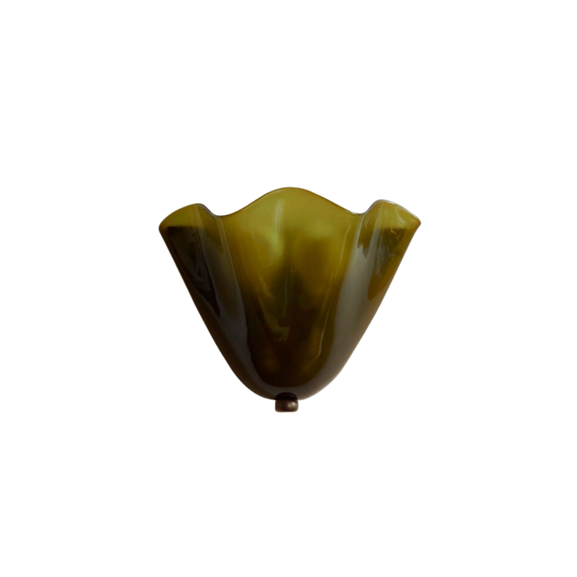 Wandlamp Glas In Lood Retro Art Deco Schelp 28cm E14 | Sansoti
