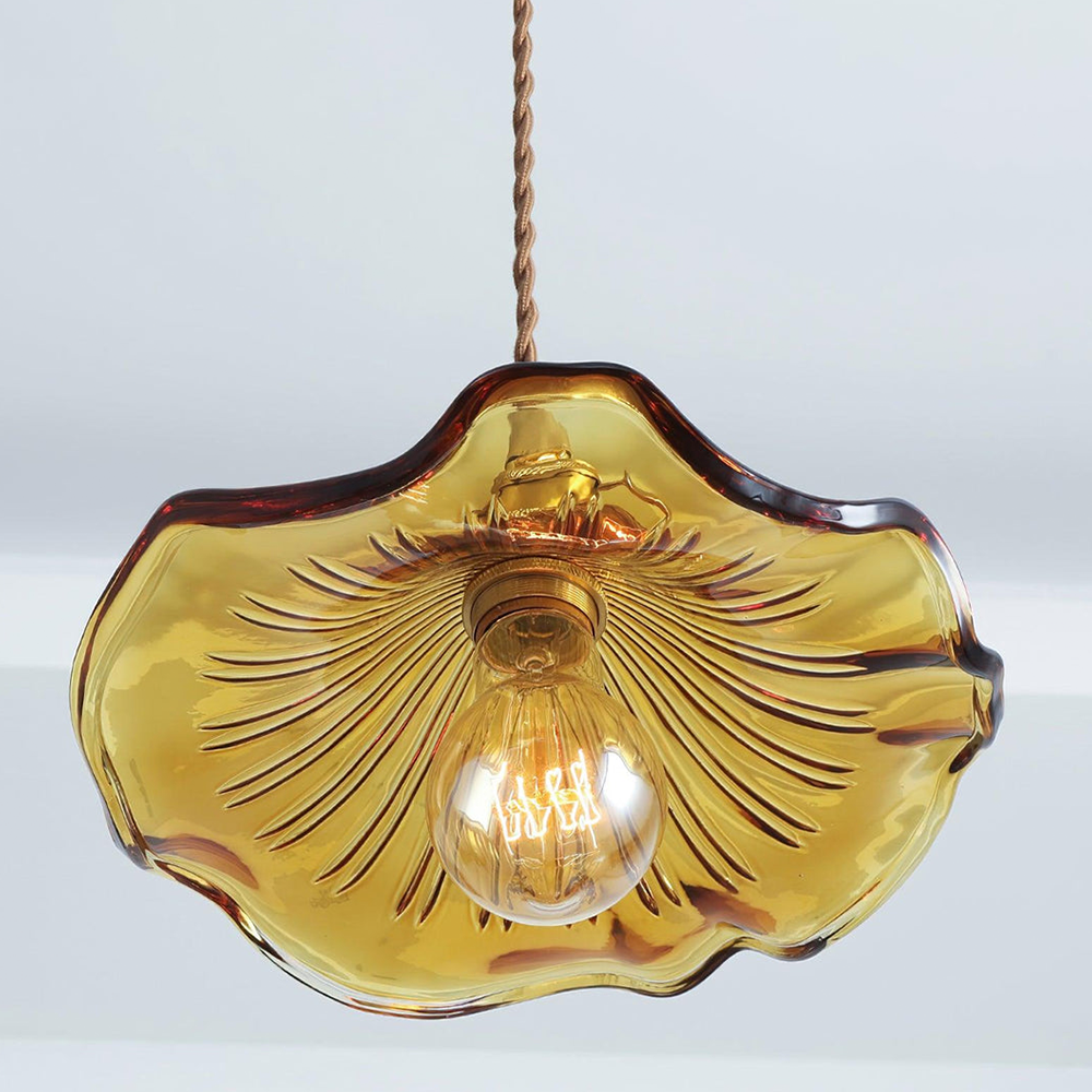 Hanglamp Glas Bloem LED Design Pendellamp Wit Woonkamer Slaapkamer Eetkamer Sfeerverlichting | Sansoti