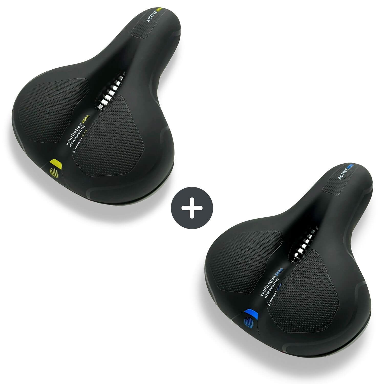 Ergonomisch Fietszadel met Gel-Demping - Comfortzadel voor Langere Fietstochten - Ademend en Drukverlagend - Universele Pasvorm | Sansoti