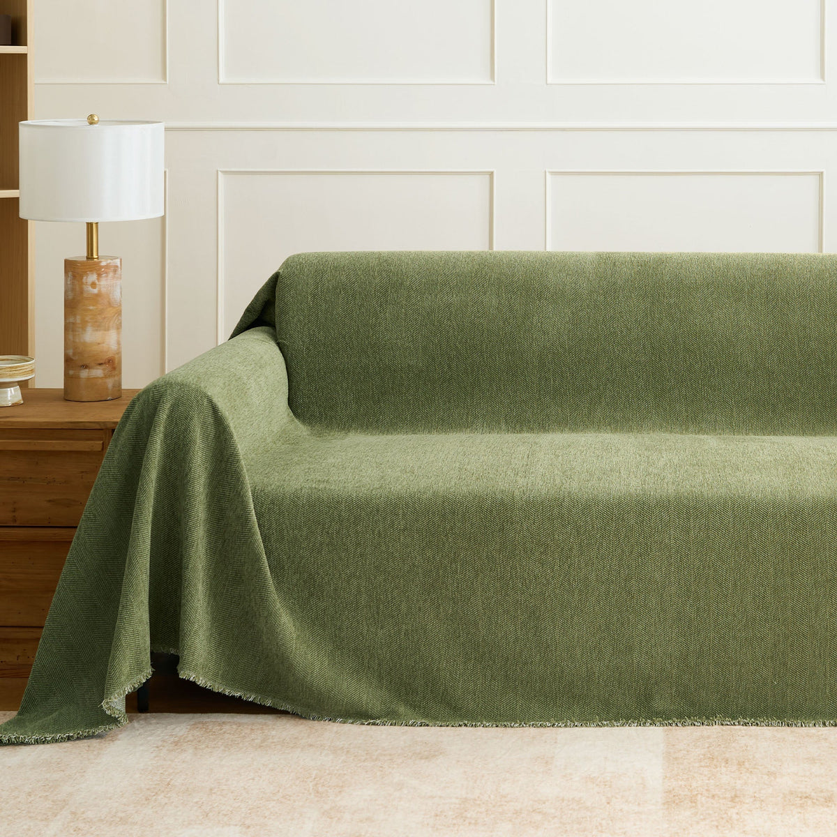 Fischgrätstruktur Sofabezug Haustierfreundlich Wasserabweisender Möbelschutz Textilgewebe Sofa Cover | Sansoti