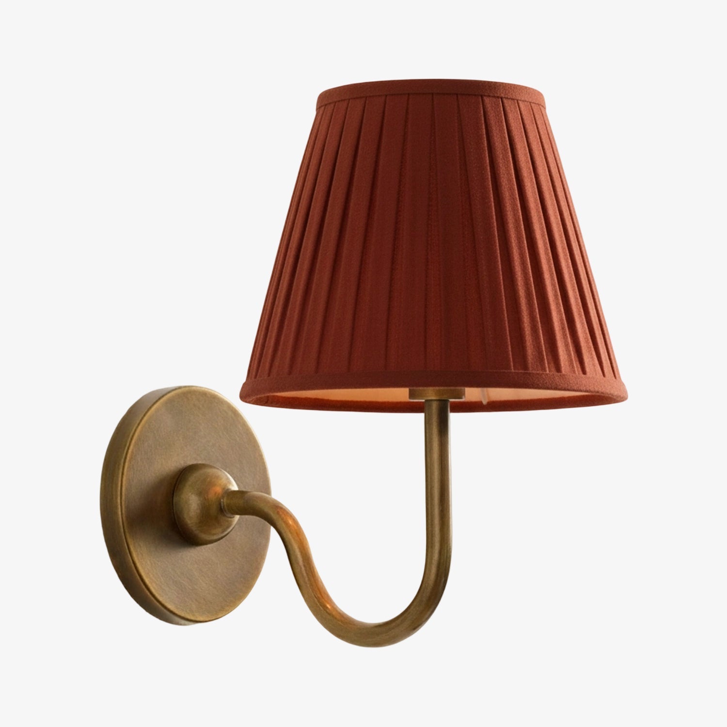 Wandlamp met Geplisseerde Stoffen Kap – Klassieke Verlichting voor Slaapkamer en Woonkamer | Sansoti