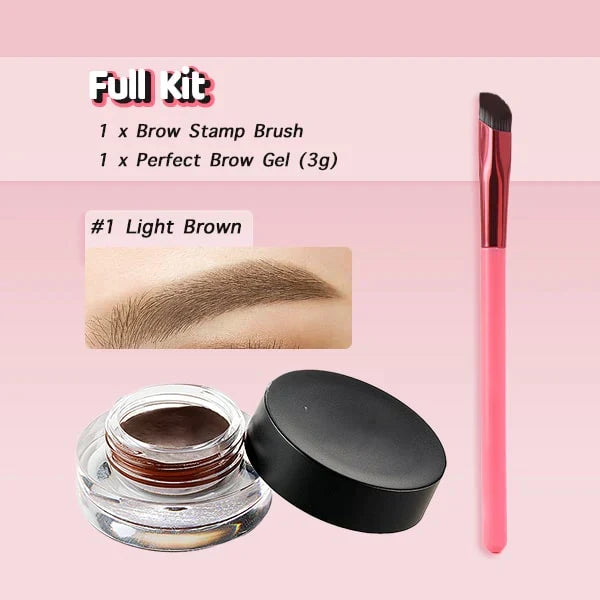 Eyebrow Brush with 4D Hair-Stroke Effect for Powder, Gel, and Pomade, Microblading Look, Natural Eyebrows | Sansoti