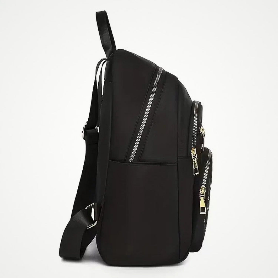Quilted Backpack with Multiple Compartments Adjustable for Everyday Use School Work Travel Comfortable | Sansoti