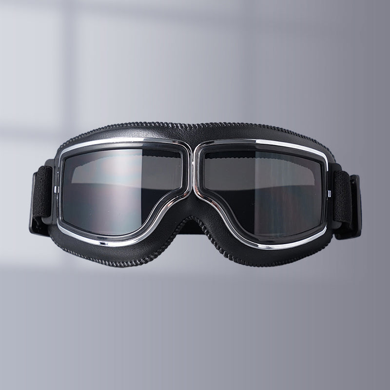 Retro Motorgoggles met Beschermglazen en Verstelbare Band | Sansoti