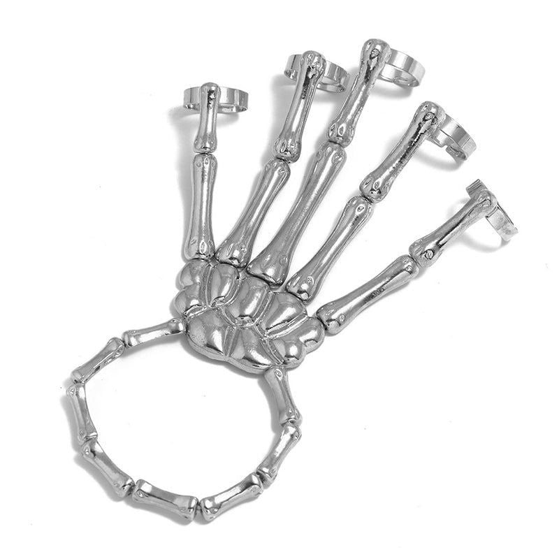 Skelet Handketting Metaal Halloween Accessoire Gothic Sieraad Cosplay Party Decoratie Feest Kostuum Armband | Sansoti