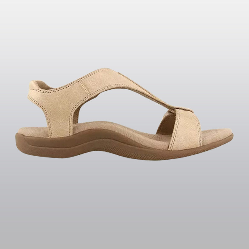 Orthopedische Dames Sandalen met Voetgewelfsteun T-band Verstelbaar Ademend Microvezel Zomer Comfortabel | Sansoti